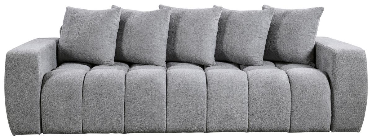Schlafsofa Cloud Grau B: 250 cm - Schwarz/Grau, Basics, Textil (250/86/140cm) - Livetastic