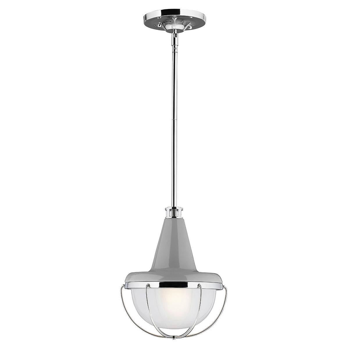 Hängeleuchte Fe-Livingston-P-S - Nickelfarben, Design, Metall (22.9/32.1cm) - Elstead Lighting