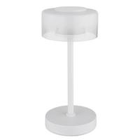 LED-Tischleuchte Belinda Klar Opal D: 15 cm - Klar/Opal, Design, Glas/Kunststoff (15/32,5cm) - Globo