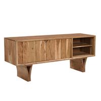 Lowboard Akazie B: 145cm - Naturfarben, Design, Holz (145/60/40cm) - MID.YOU