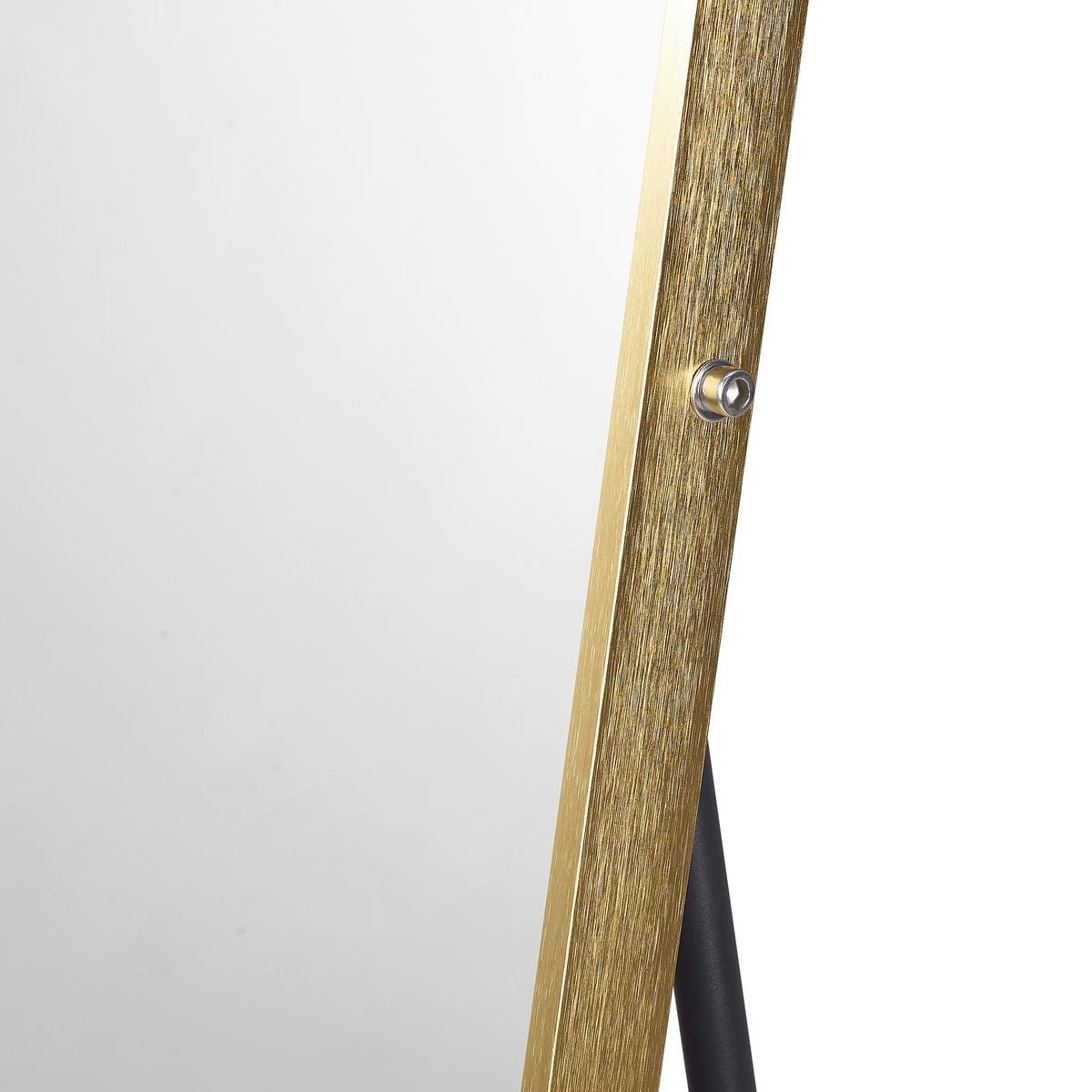Standspiegel Goldfarben B: 50 cm - Goldfarben, Design, Glas/Metall (50/160/2cm) - Livetastic