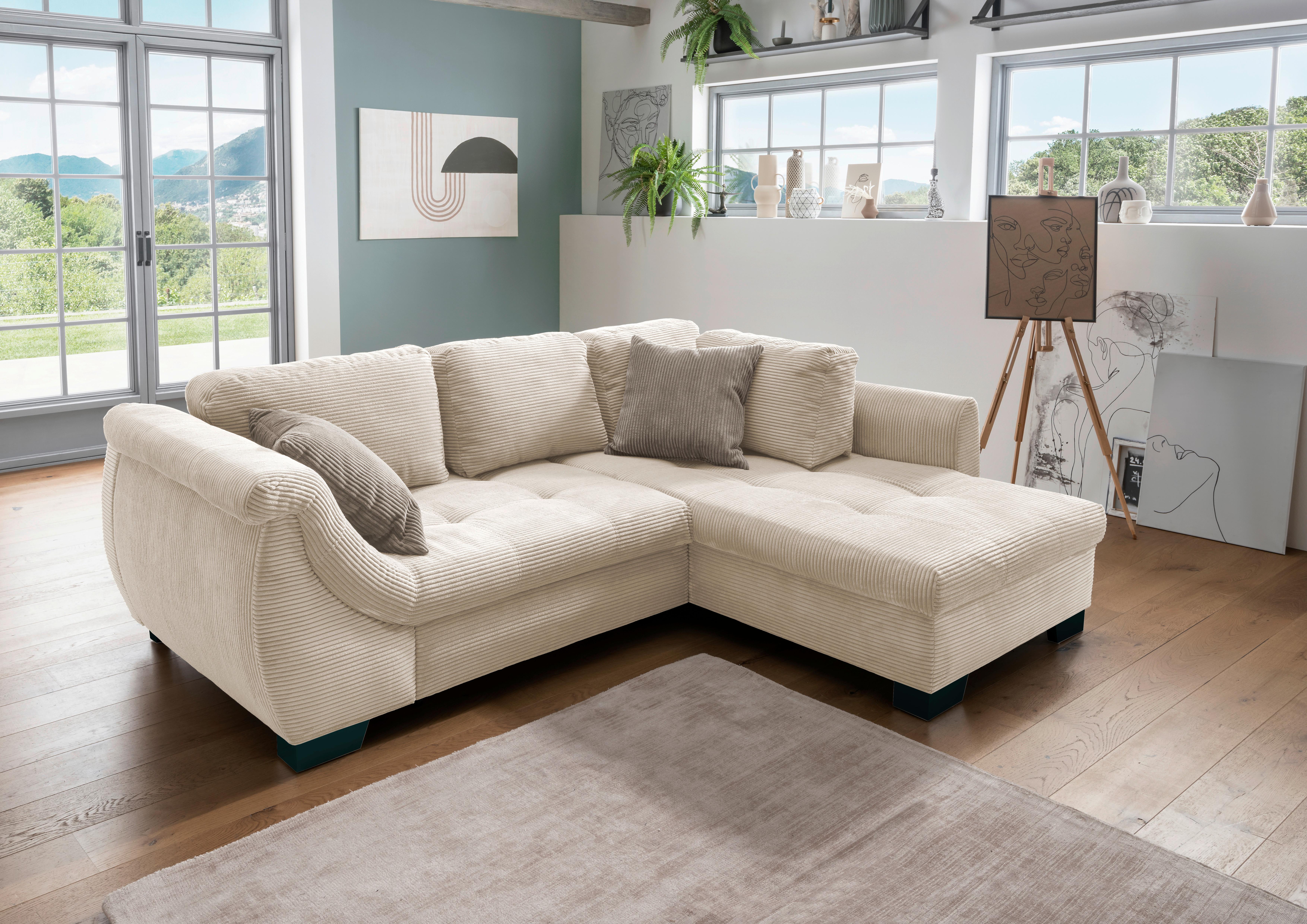 Ecksofa FLORA in Beige von MID.YOU