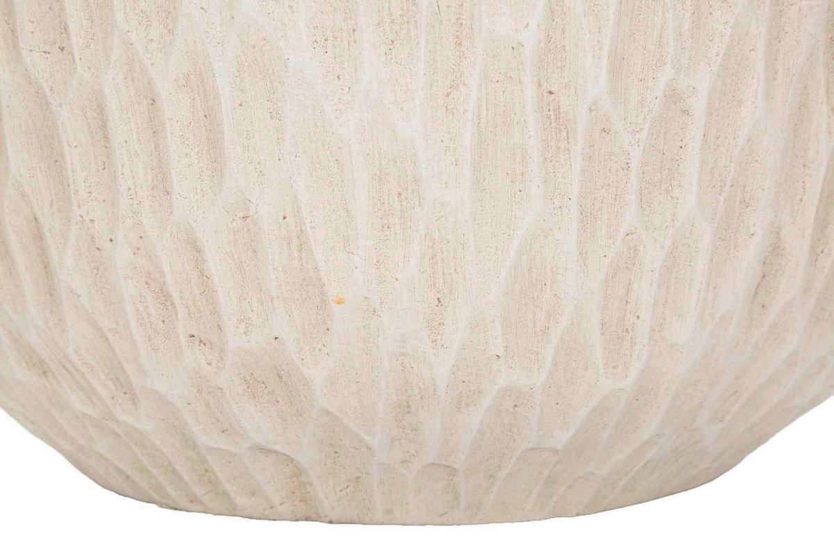 Vase Shade Pot Creme B: 35 cm - Creme, Basics, Metall (35/32,5/35cm)