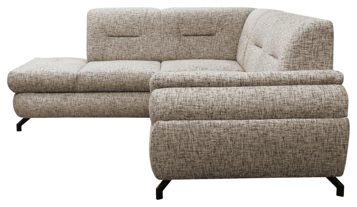 Ecksofa Imo Hellbraun 201x274 Cm - Hellbraun/Schwarz, Design, Textil (201/274cm) - MID.YOU