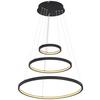 Hängeleuchte Ralph H: 120 cm 1-Flammig, Memory-Funktion - Opal/Schwarz, Basics, Kunststoff/Metall (51/120cm) - Globo