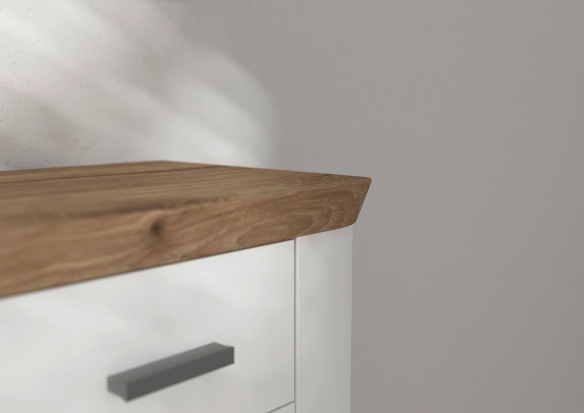 Garderobenbank Michigan B:79 cm 1 Klappe Weiß - Weiß, LIFESTYLE, Holzwerkstoff (79/44/37cm) - MID.YOU