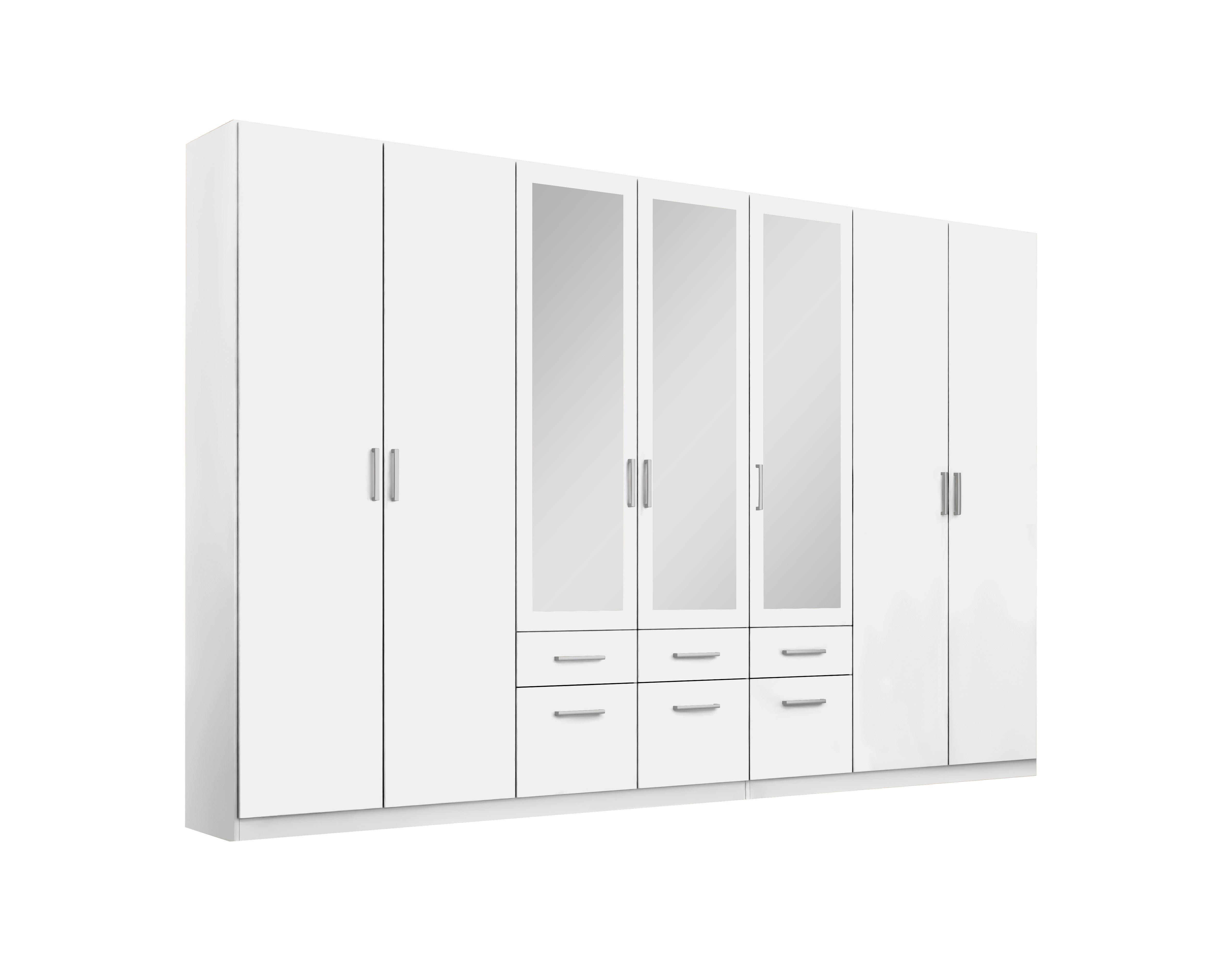 Drehtürenschrank Bingen Weiß B: 315 cm