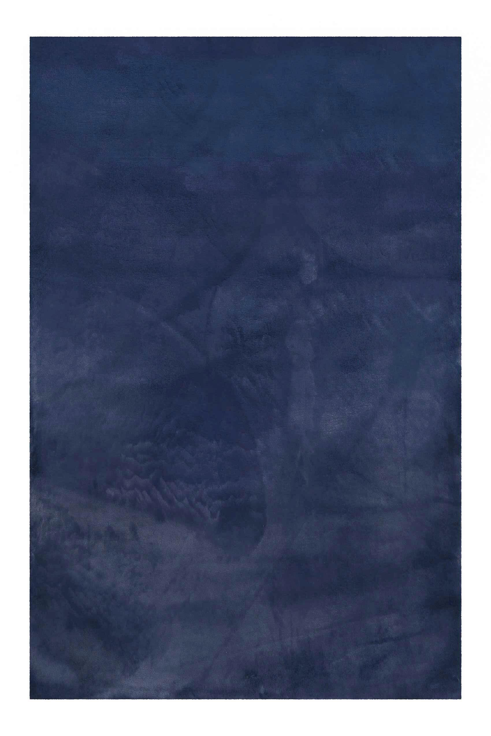 Hochflorteppich Dunkelblau, BxL: ca. 200x200cm - Dunkelblau, KONVENTIONELL, Textil (200/200cm) - Esprit