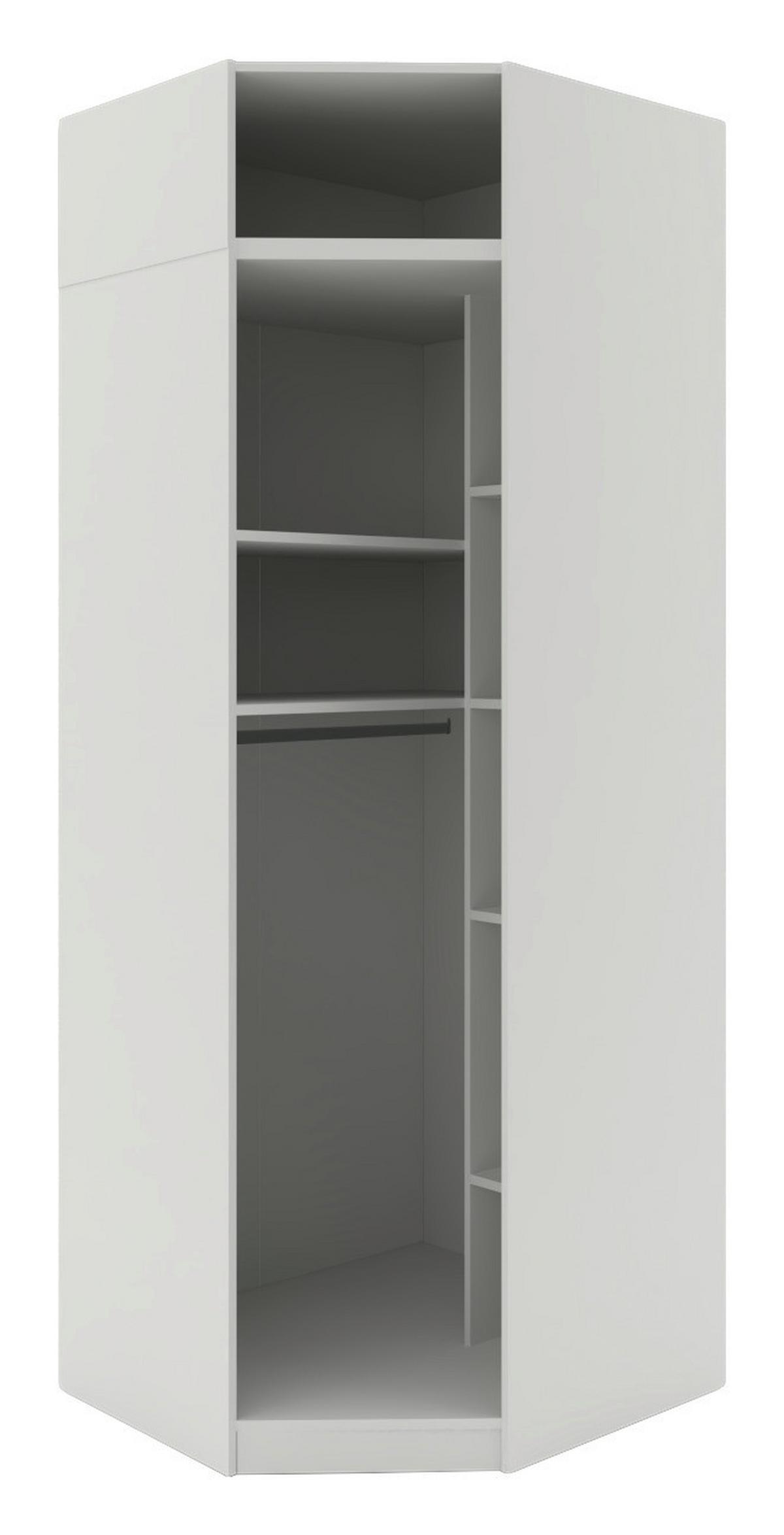 KORPUS ROHOVEJ SKRINE UNIT - biela, Modern, kompozitné drevo (91,1/242,2/91,1cm) - Ondega