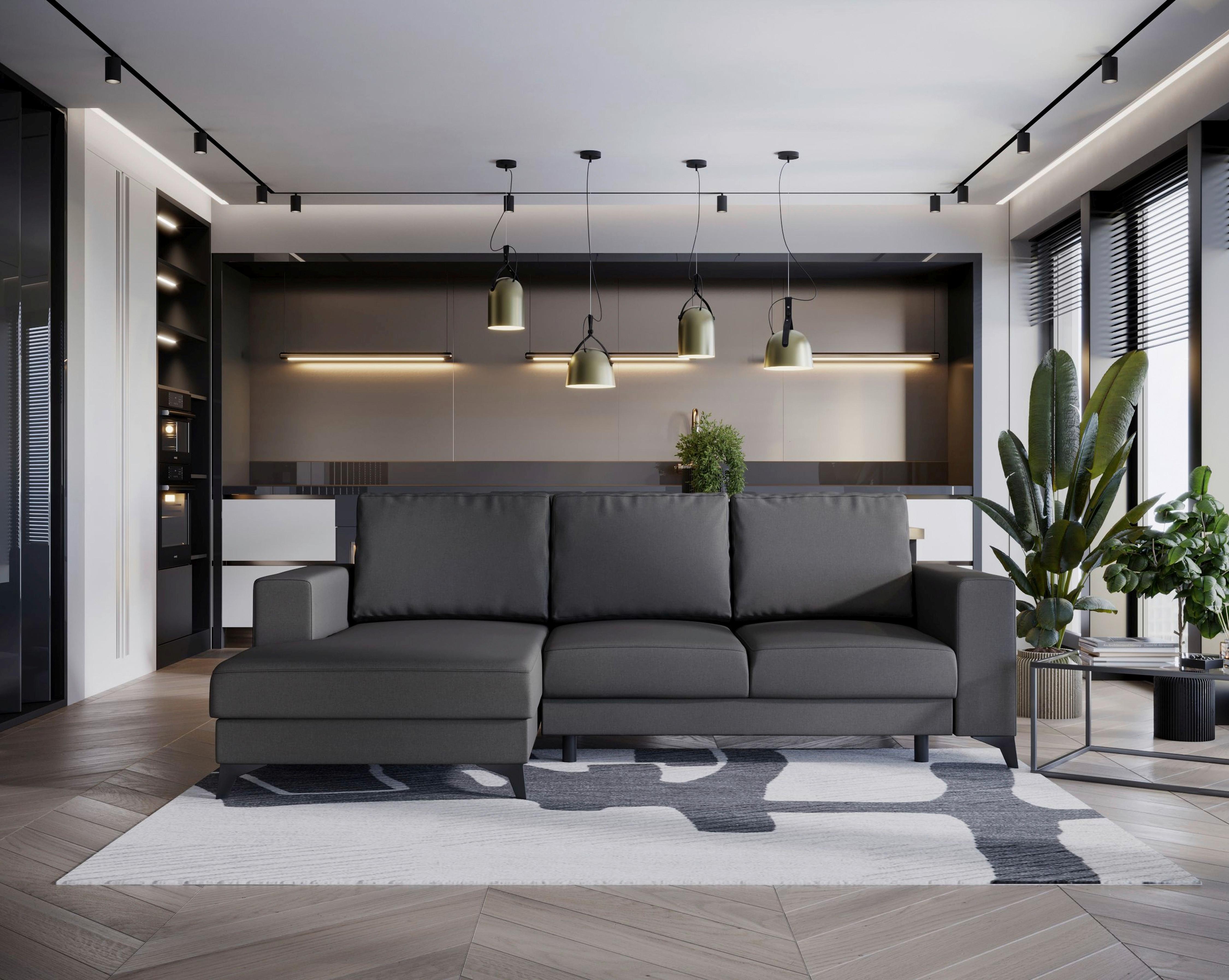 Harvey Grau S: 156x244 Cm - Schwarz/Grau, Design, Textil (156/244cm) - Livetastic
