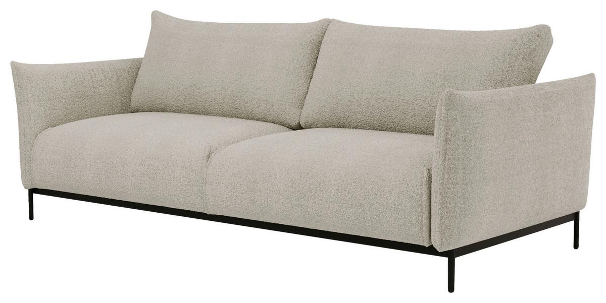Bueno Creme B: 223 Cm - Creme/Schwarz, Design, Textil (223/96/95cm) - Livetastic