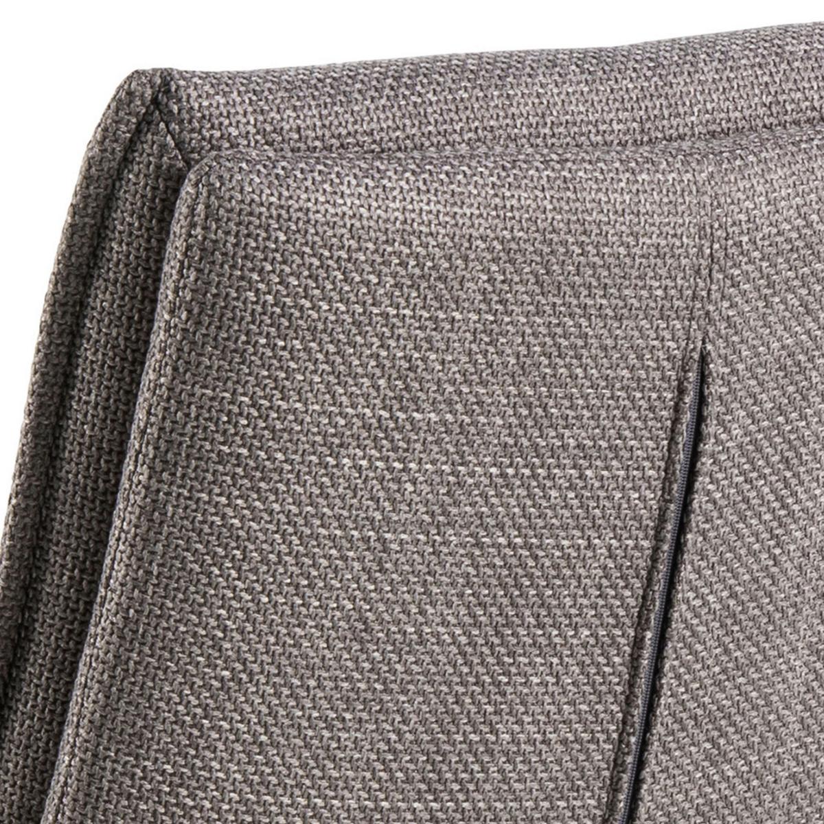 Barhocker Flynn Grau B: 44 Cm - Graubraun/Schwarz, Design, Textil/Metall (44/107/53cm) - MID.YOU