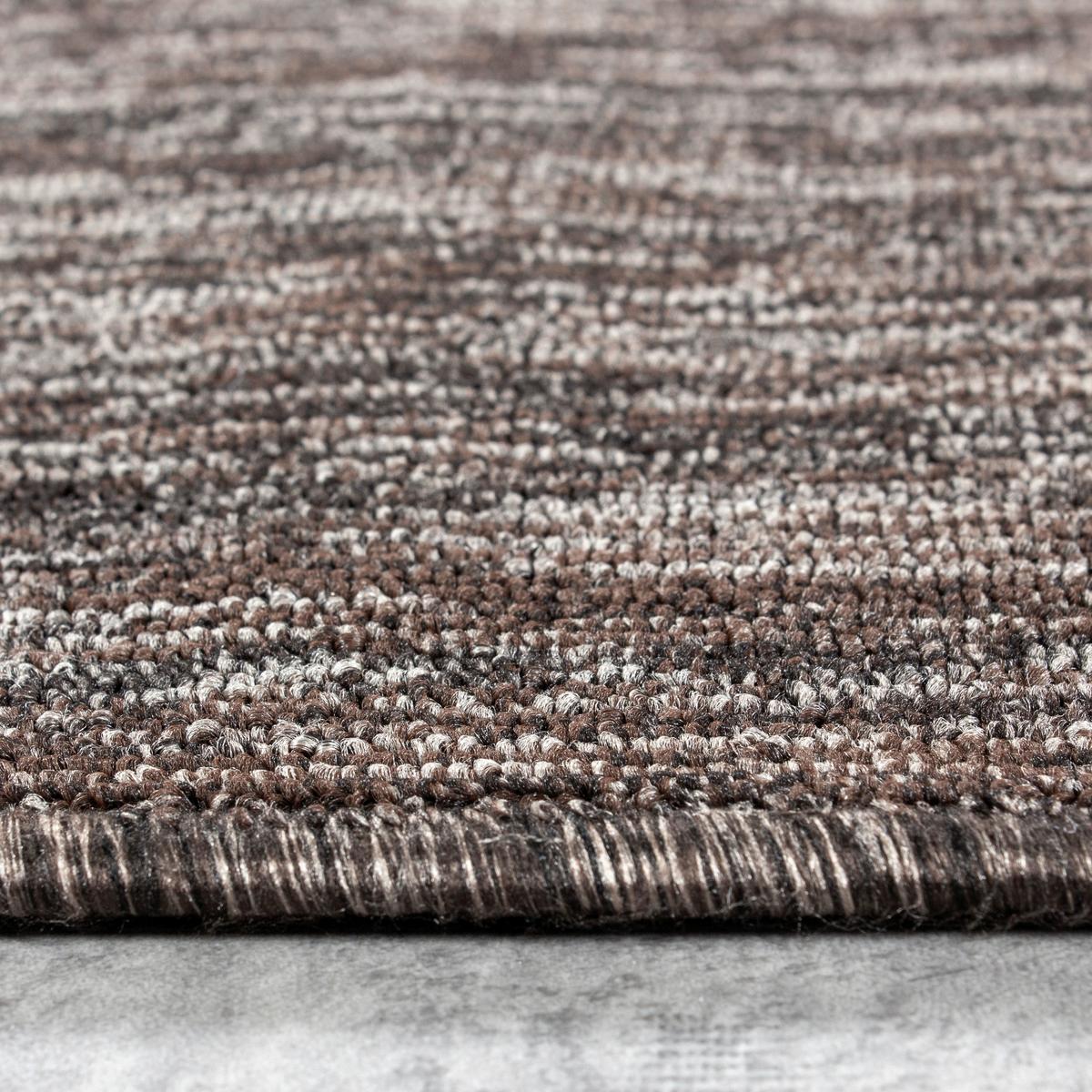 Teppich Läufer Braun Nizza 80x250 cm - Braun, KONVENTIONELL, Textil (80/250cm)