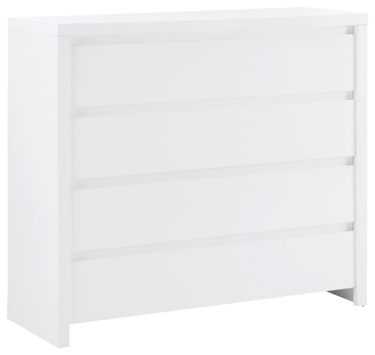 KOMODA LARIOS B -EXKLUSIV- - bílá/černá, Moderní, kompozitní dřevo/plast (105/91/40cm) - Mömax