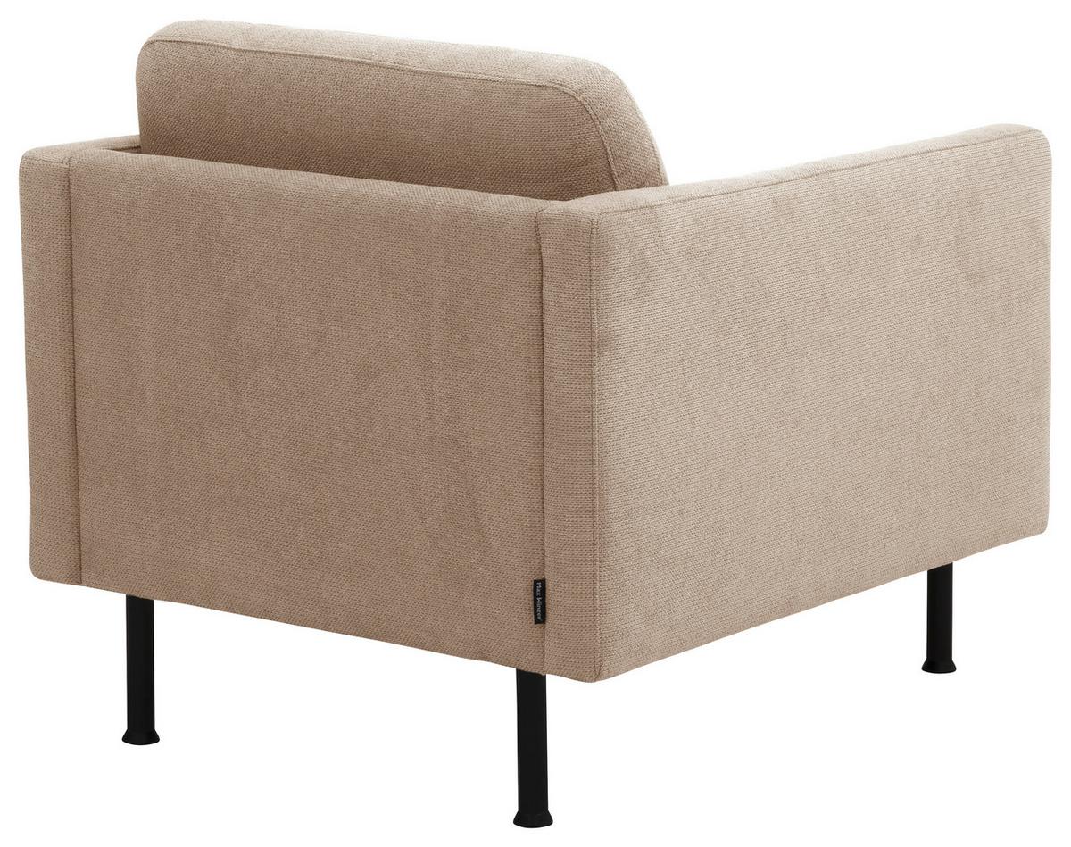 Polstersessel mit Armlehnen Nathan Beige - Beige/Schwarz, MODERN, Textil (76/78/89cm) - Max Winzer