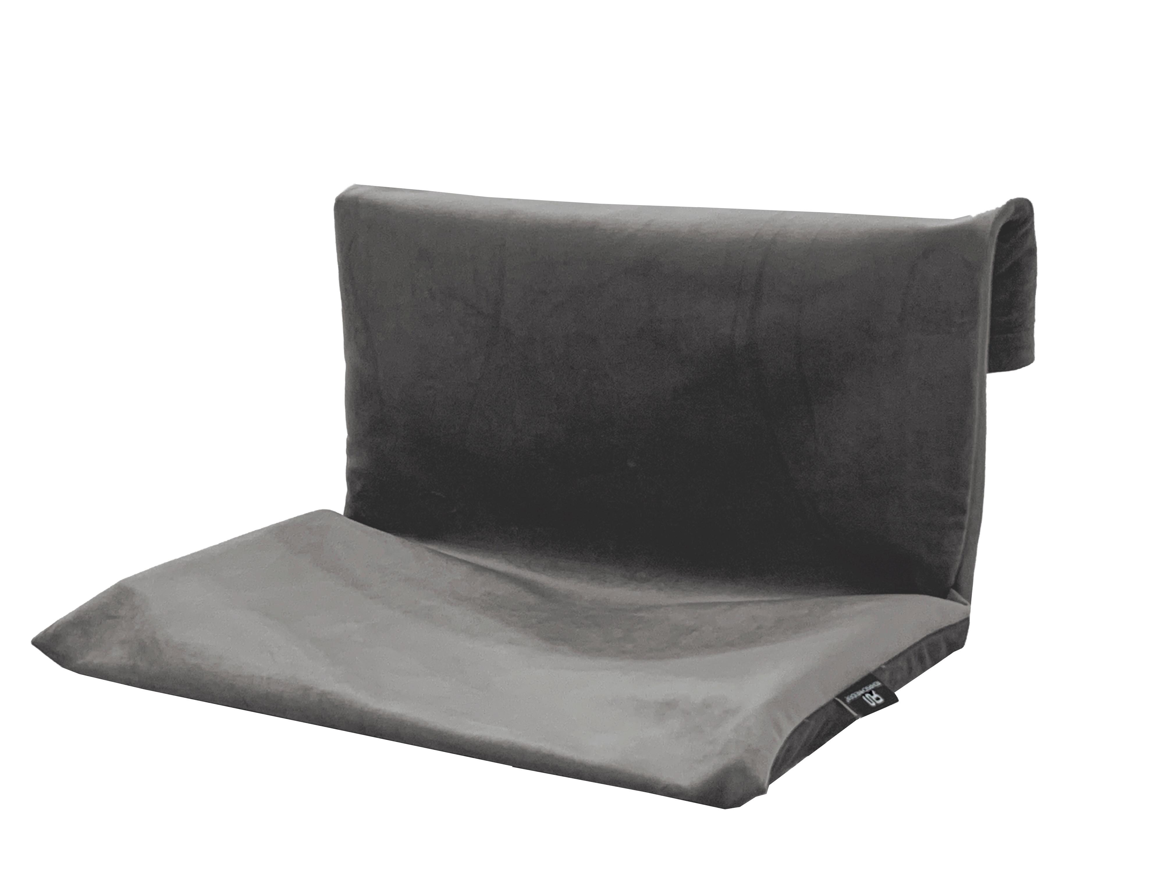 Haustierkissen Bello Grau L: 47 Cm - Grau, Textil/Metall (47/30/30cm)