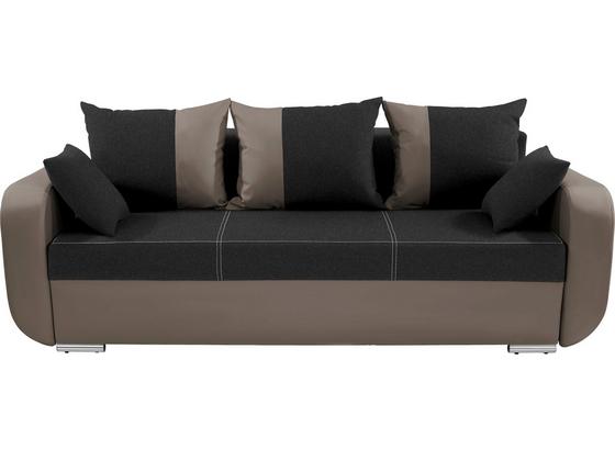 Dreisitzer-sofa Faro - Chromfarben/Schlammfarben, KONVENTIONELL, Holz/Textil (225/90/92cm) Dreisitzer-sofa Faro - Chromfarben/Schlammfarben, KONVENTIONELL, Holz/Textil (225/90/92cm)