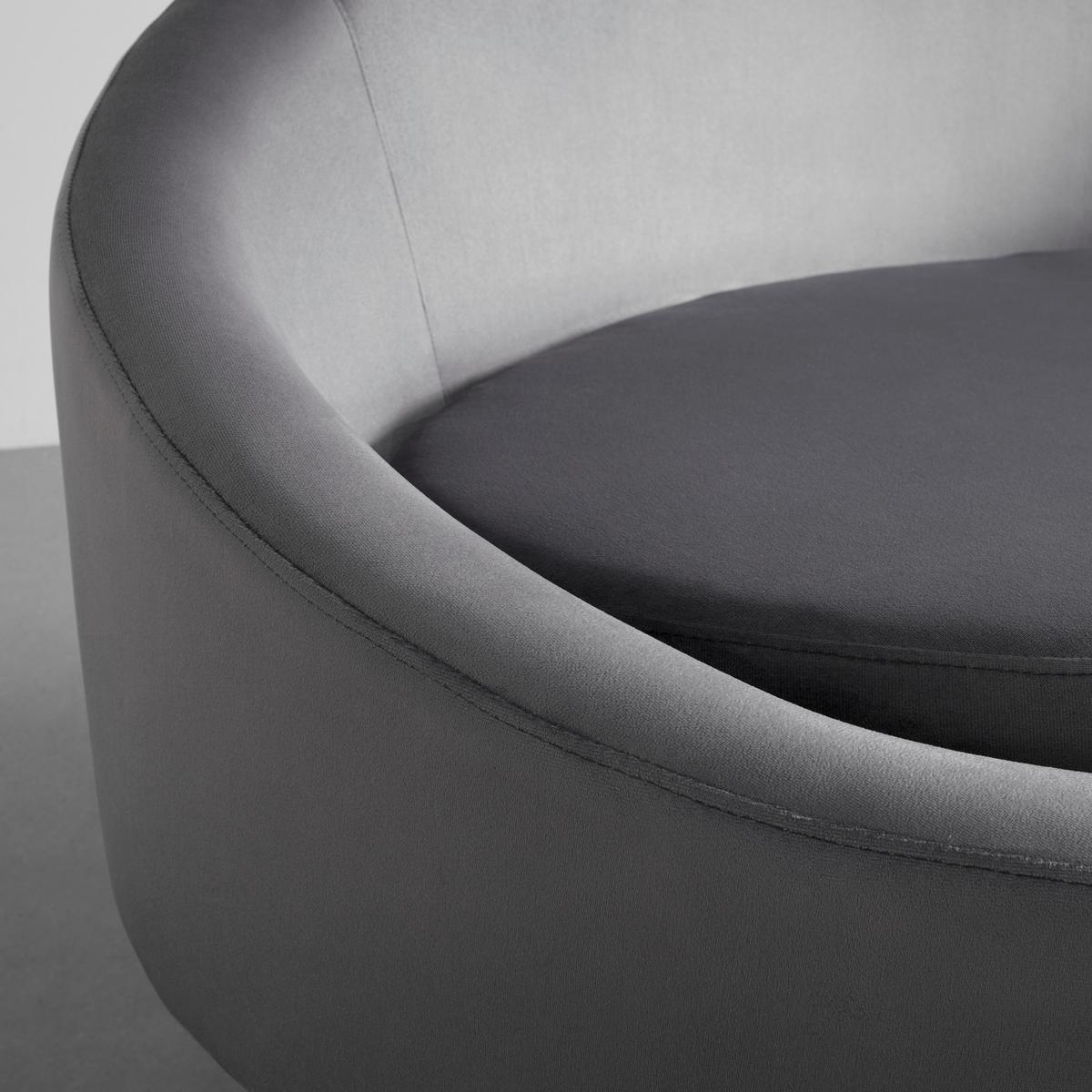 Pohovka LOU šedá - šedá/barvy zlata, Moderní, kov/textil (172/93/89cm) - PBJ