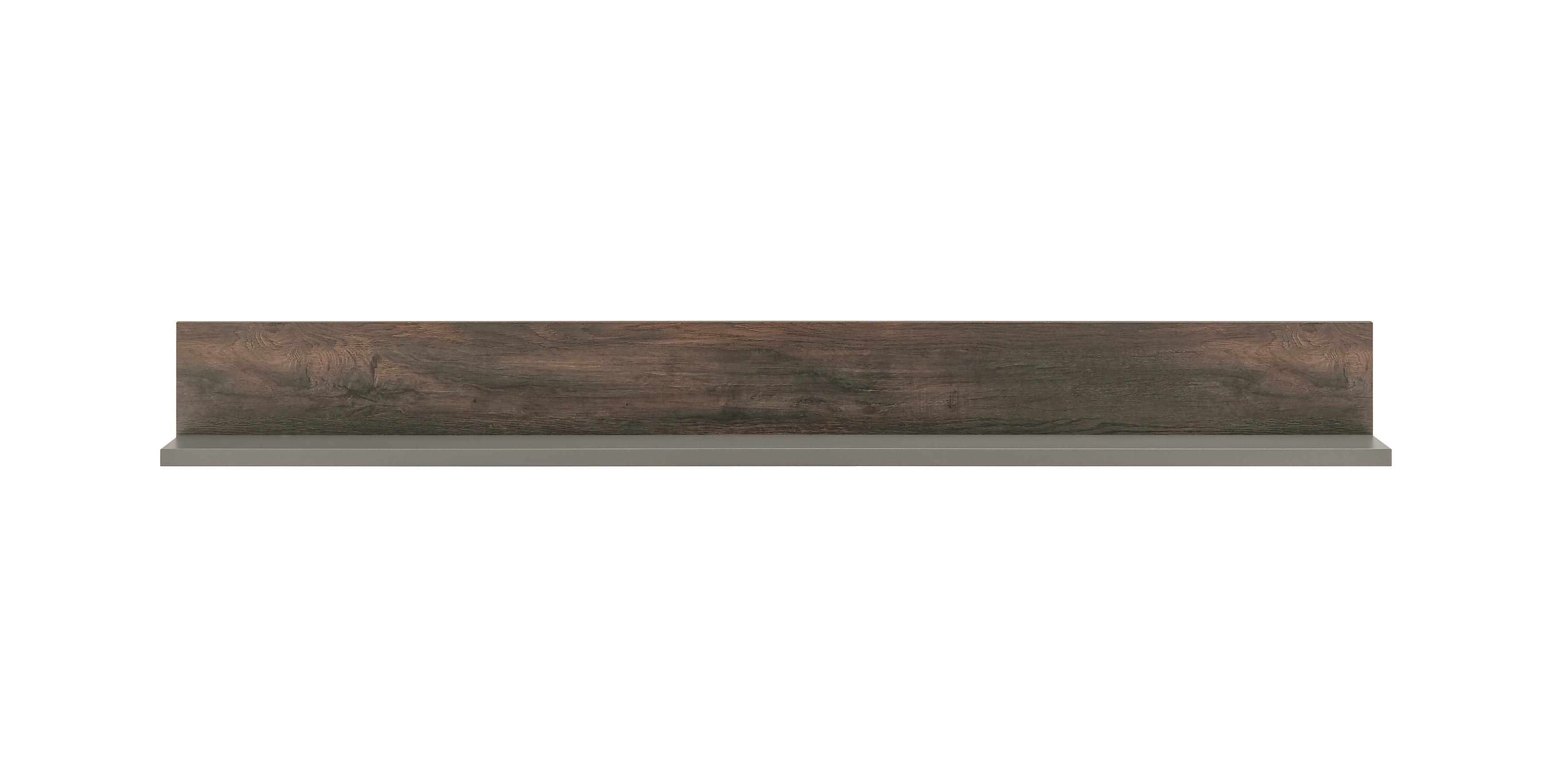 Wandboard Largo Anthrazit/Eichefarben B: 152cm - Eichefarben/Anthrazit, Design, Holzwerkstoff (152/17/20cm) - MID.YOU