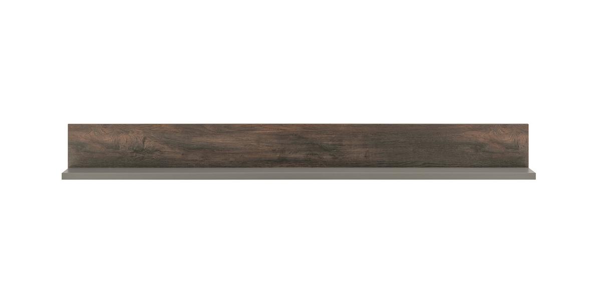 Wandboard Largo Anthrazit/Eichefarben B: 152cm - Eichefarben/Anthrazit, Design, Holzwerkstoff (152/17/20cm) - MID.YOU