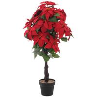 WEIHNACHTSSTERN LUCIA -PAZ- - Rot/Schwarz, KONVENTIONELL, Kunststoff/Textil (40/100cm) - Luca Bessoni