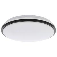 Led-wandleuchte Marunella Rund Weiß/schwarz - Schwarz/Weiß, Basics, Kunststoff/Metall (34/6cm) - Eglo