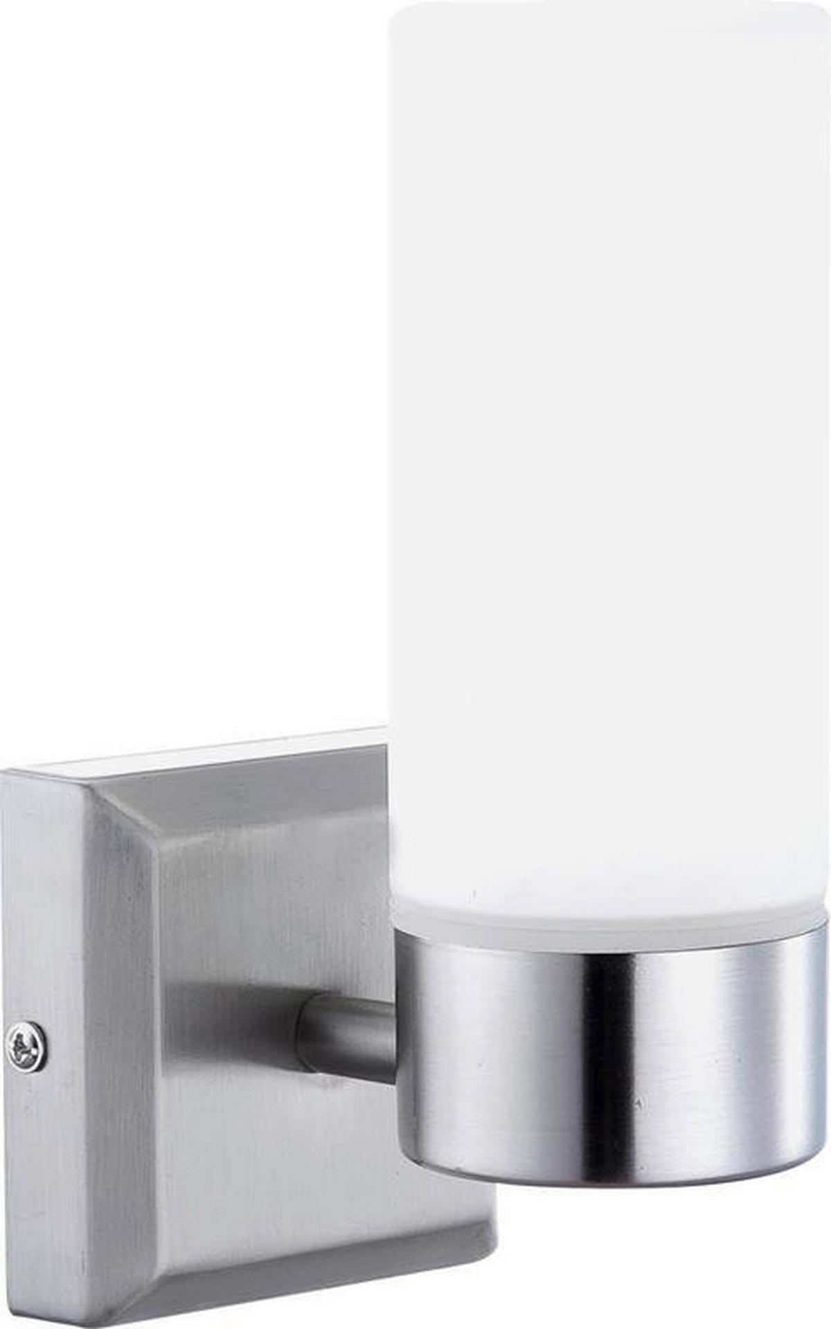 Wandleuchte Space 1-flammig Mit Opalglas-Schirm - Opal, Basics, Glas/Metall (8/11/18,5cm) - Globo