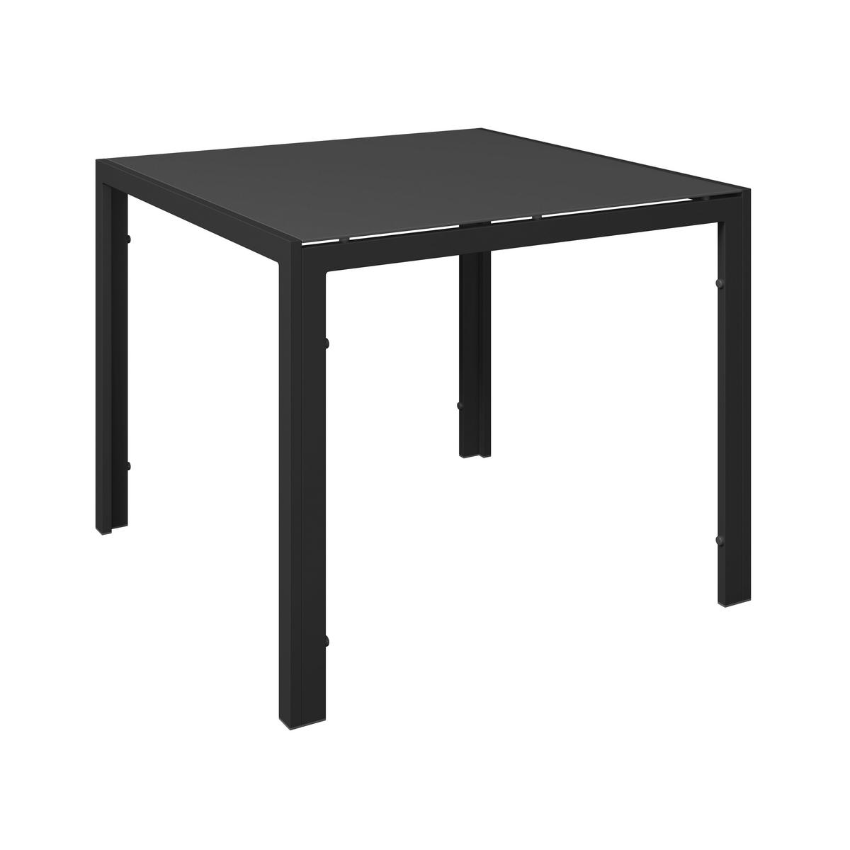 Gartenset Barcelona - Dunkelgrau, MODERN, Glas/Textil - Beldano