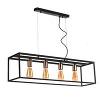 Hängeleuchte 4931/s - Schwarz/Kupferfarben, Design, Metall (85/22/110cm)