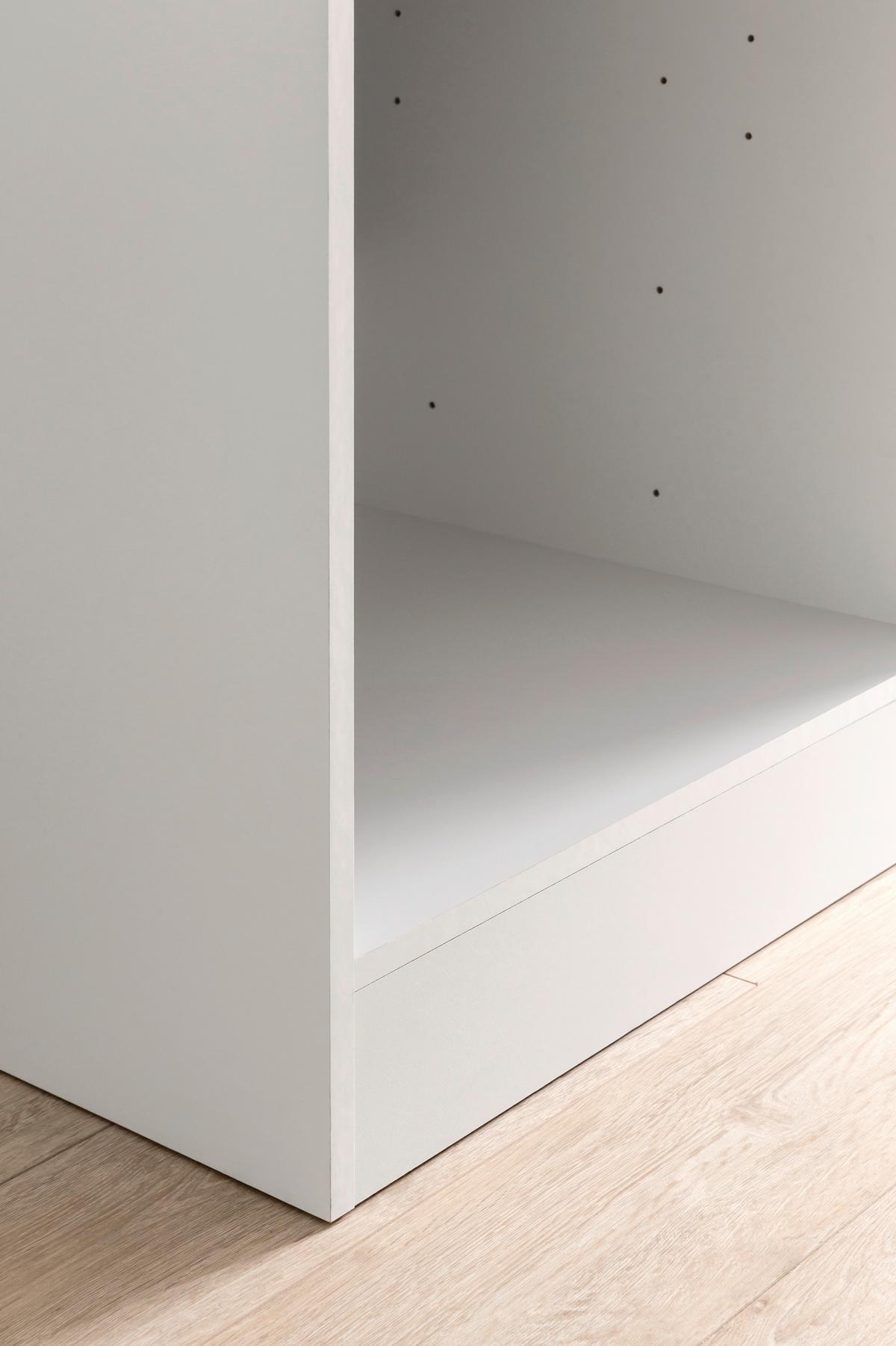 Küchenleerblock Mailand Graphitfarben B: 380cm - Graphitfarben/Sonoma Eiche, MODERN, Holzwerkstoff (380cm) - Held