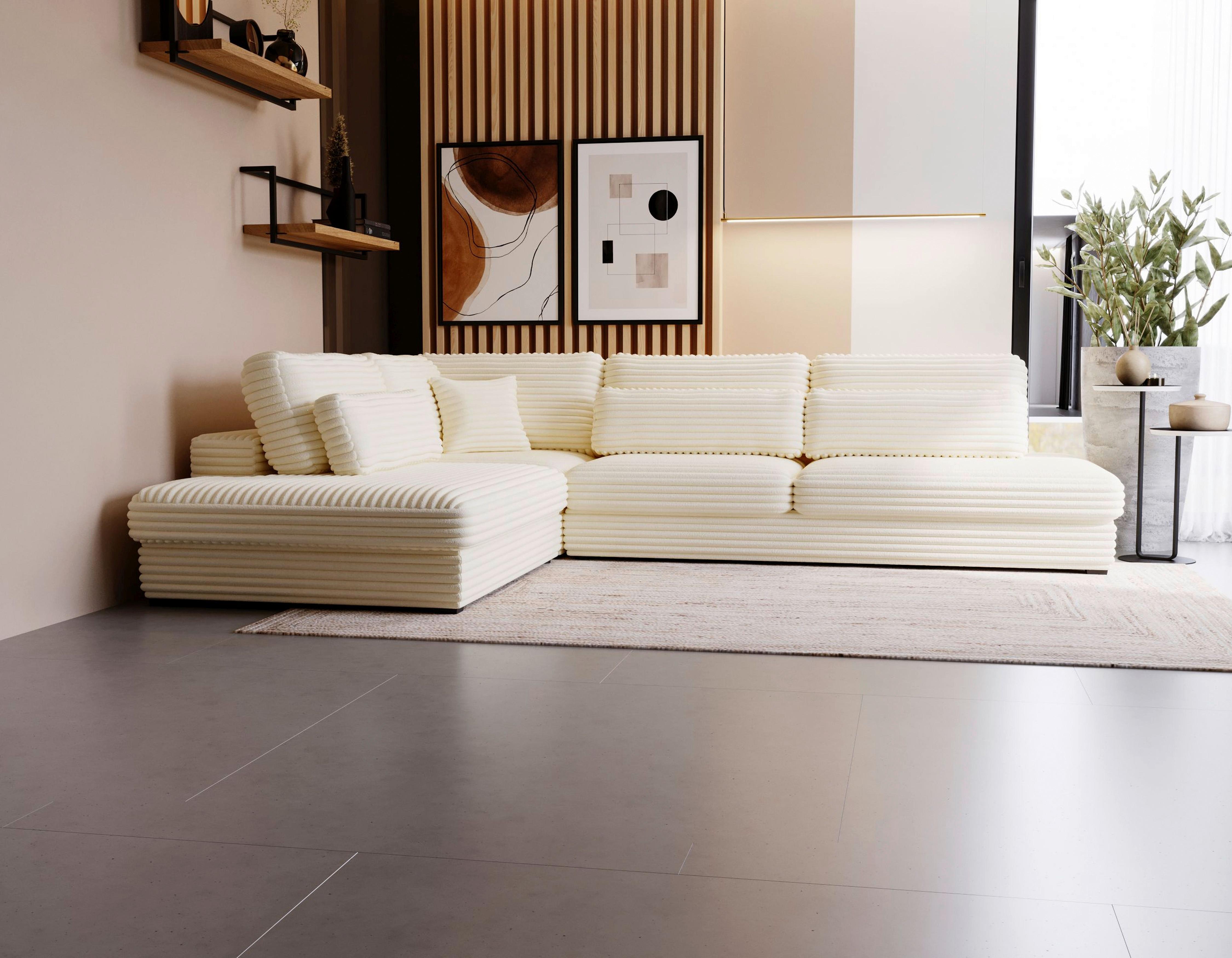 Sven Beige S: 244x332 Cm - Beige/Schwarz, Design, Textil (244/332cm) - Livetastic