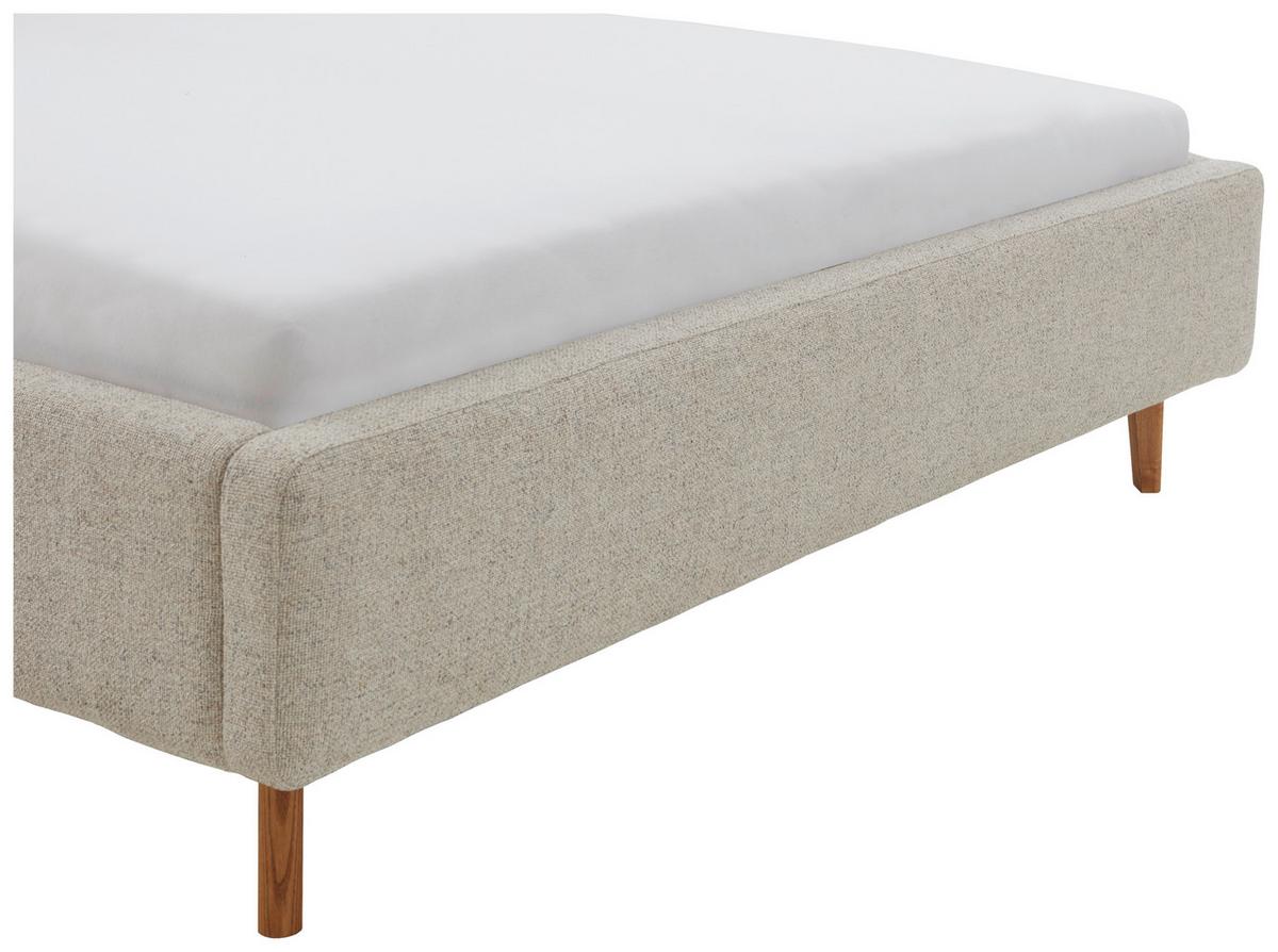 Polsterbett Mattis Herve Beige 160x200cm - Eichefarben/Beige, Design, Textil (160/200cm) - MID.YOU