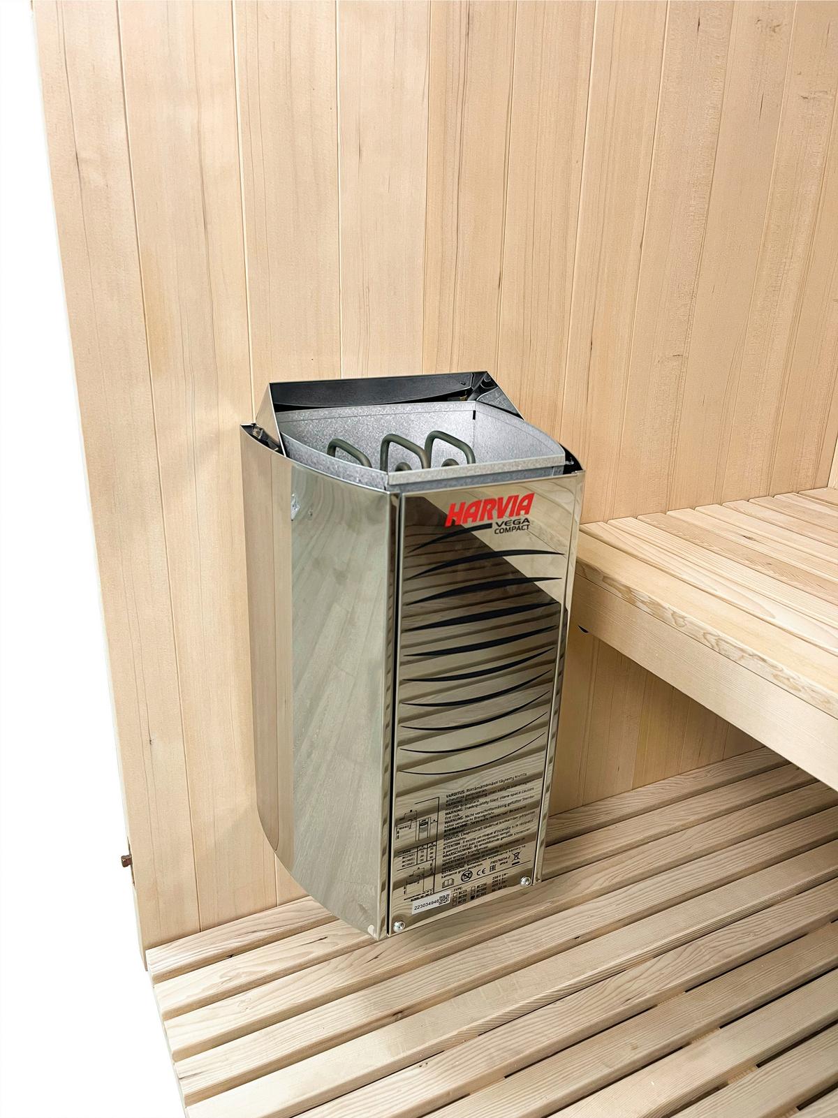 Infrarotkabine Sauna Alaska 2 Personen - Naturfarben, Basics, Glas/Holz (110/200/160cm) - Sanotechnik