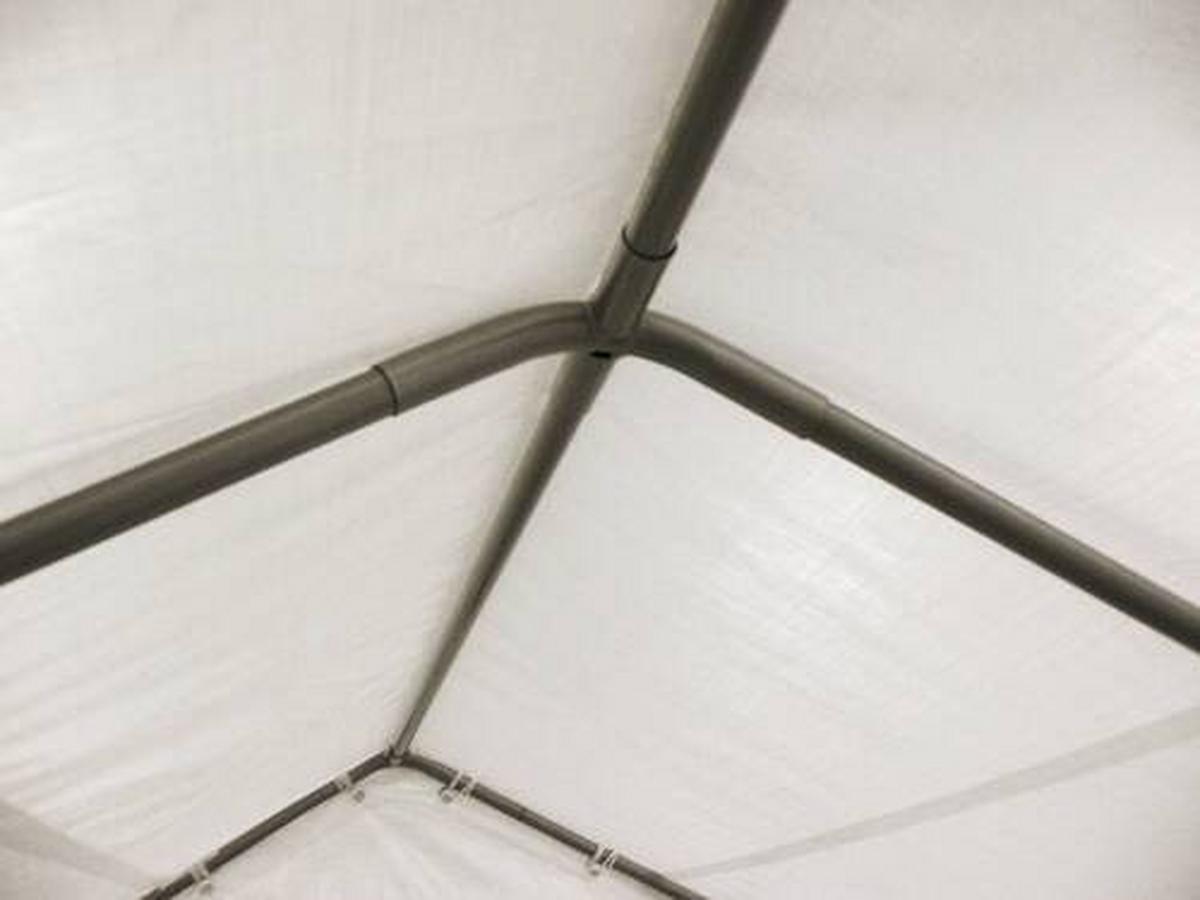 Gewächshaus 180x200x240 cm Kunststoff - Weiß, Basics, Kunststoff (180/200/240cm)