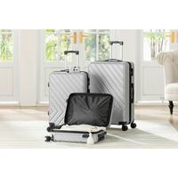 Utazóbőrönd Szett Ellen 3 Részes - ezüstszínű, Konventionell, műanyag/textil - Ondega