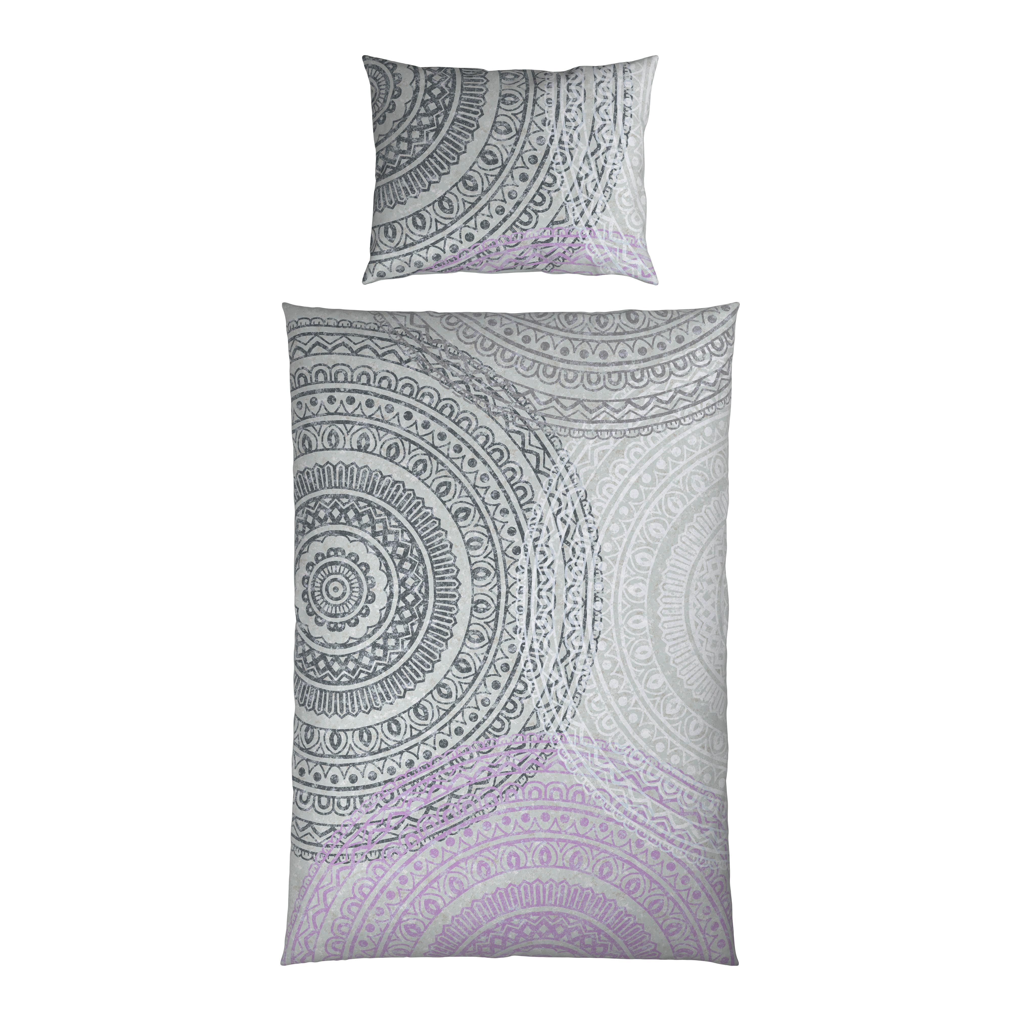 Bettwäsche Java - Lila/Grau, ROMANTIK / LANDHAUS, Textil - James Wood