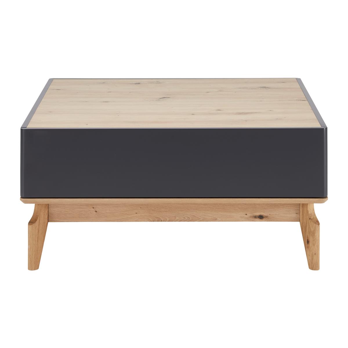 Konferenčný stolík FOSCO - sivá/farba duba, Modern, drevo (80/80/38cm) - Bessagi Home