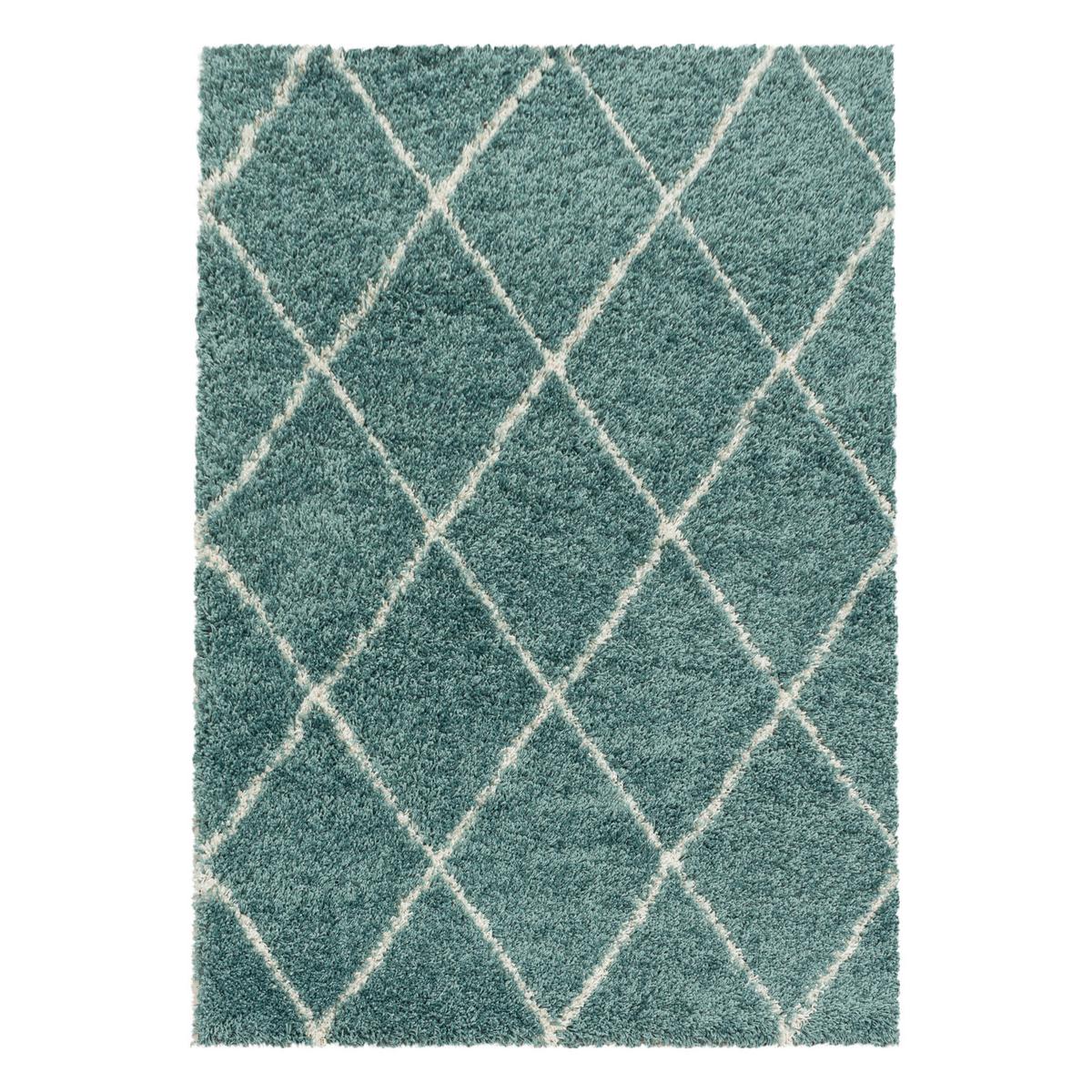 Teppich Läufer Blau Alvor 80x250 cm - Blau, Basics, Textil (80/250cm)