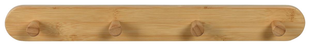 Hakenleiste Adria Naturfarben B: 50 cm - Naturfarben, Trend, Holz (50/5/6cm)