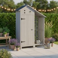 Drevený záhradný domček na náradie MARIANNA, sivý - sivá, Modern, drevo (131/180/54,3cm) - Bessagi Garden