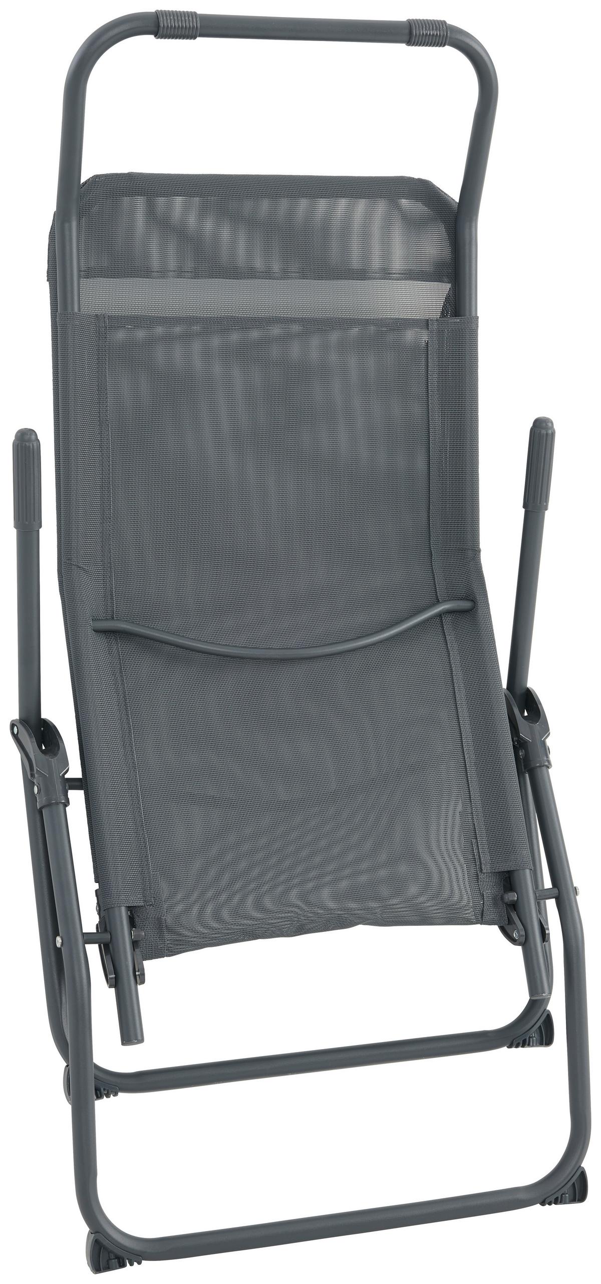 Bäderliege Sophie Aus Kunststoff/stahl, Klappbar - Grau, KONVENTIONELL, Kunststoff/Textil (145/98/59cm) - Ondega