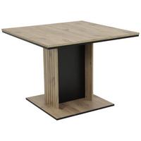 Ausziehtisch Raul 100 Az 100-140x76x100cm Artisan Eiche - Schwarz/Eiche Artisan, MODERN, Holzwerkstoff (100-140/76/100cm)