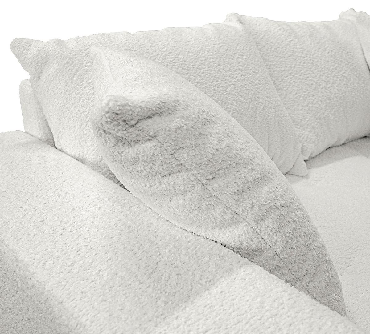 Ecksofa Pruno, Hellgrau S: 247x174 Cm - Hellgrau/Schwarz, Design, Textil (247/174cm) - MID.YOU