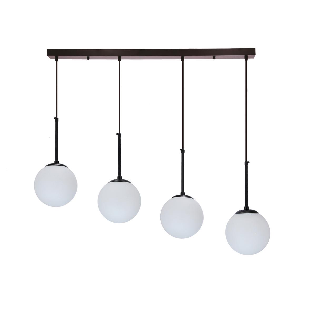 Hängeleuchte 34-09630 Pompei - Schwarz/Weiß, Basics, Metall (84/15/135cm)