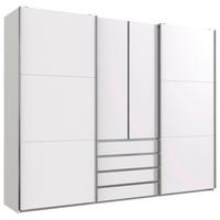 Schwebetürenschrank Mit Laden B: 300 Cm Magic, Weiß - Weiß, MODERN, Holzwerkstoff (300/236/65cm) - MID.YOU