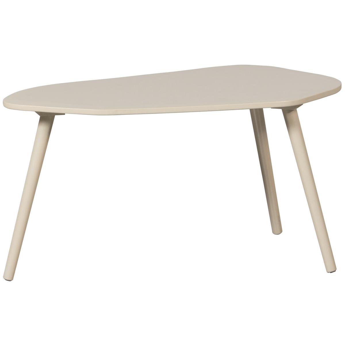 Beistelltischset 2-Teilig Sandfarben - Sandfarben, Design, Holzwerkstoff - Livetastic