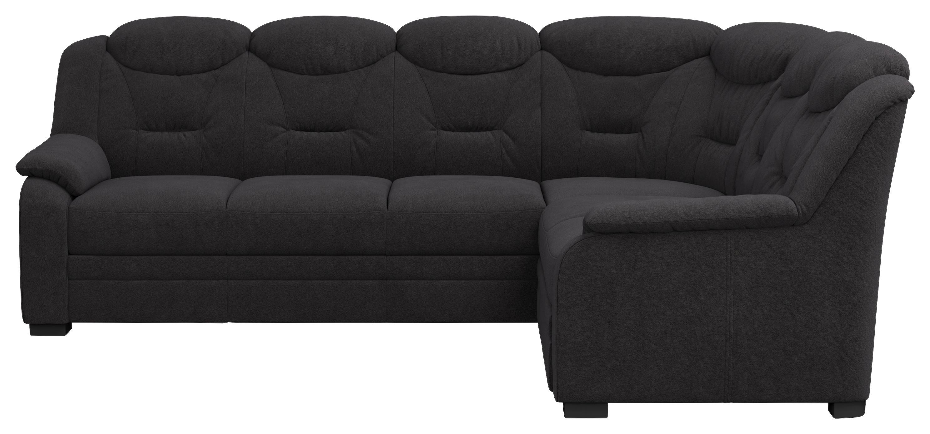 ECKSOFA Marcus Schwarz S: 263x211 cm - Schwarz, Basics, Textil (263/211cm) - MID.YOU