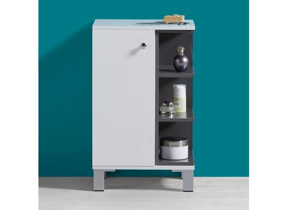 Skřiňka Do Koupelny Bianco - bílá/tmavě šedá, Moderní, kov/dřevo (37 60 38cm) - Mömax modern living Skřiňka Do Koupelny Bianco - bílá/tmavě šedá, Moderní, kov/dřevo (37 60 38cm) - Mömax modern living