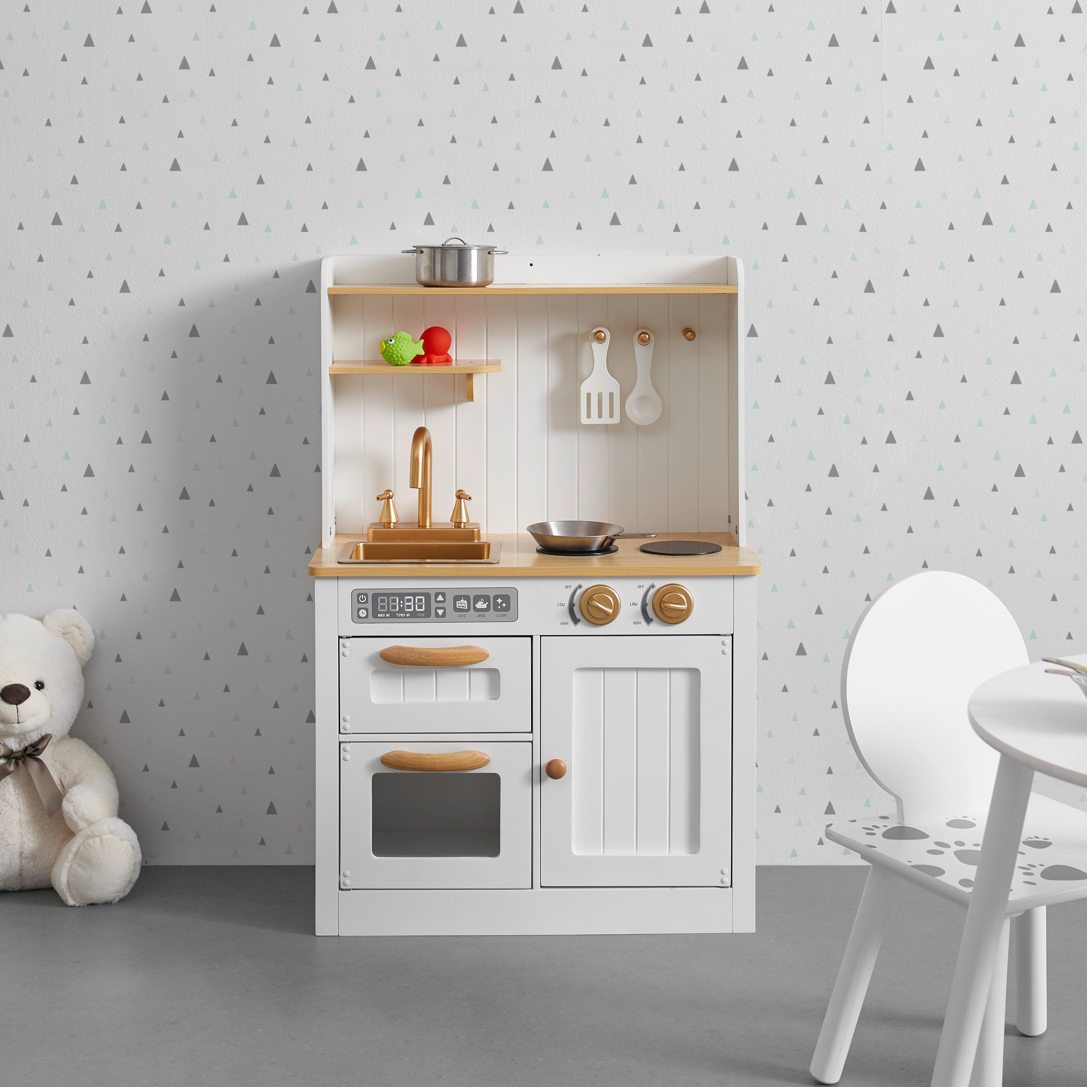 Dětská kuchyňka ANN - bílá, Moderní (60/89,2/31,2cm) - Bessagi Kids