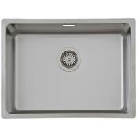 Spüle Respekta Inox Edelstahl Bxt: 59x43,5 Cm - Edelstahlfarben, Trend, Metall (59/22,5/44cm) - Respekta